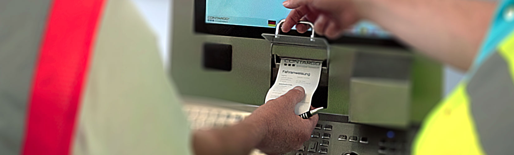 Self Check-In am Container Terminal