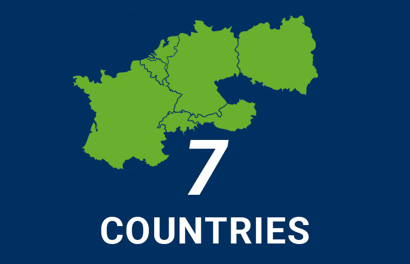 Graphic showing 6 countries