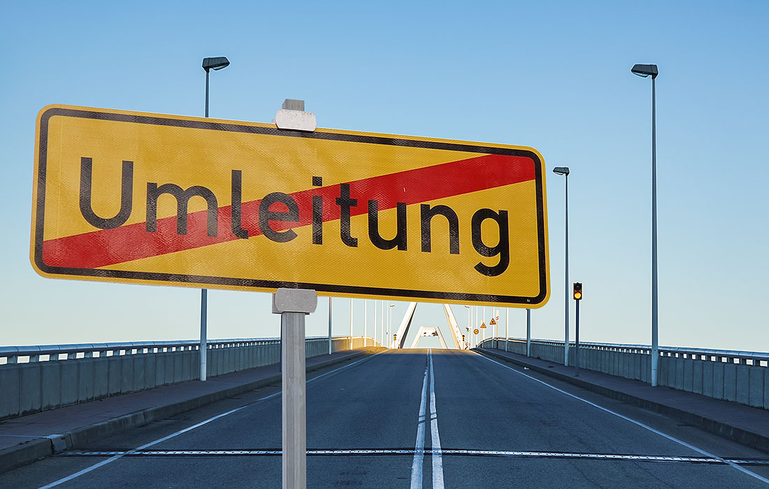 Straßensperrung zwischen Wörth und Ludwigshafen
