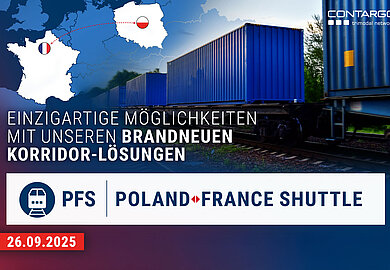 Poland France Shuttle nimmt Betrieb auf