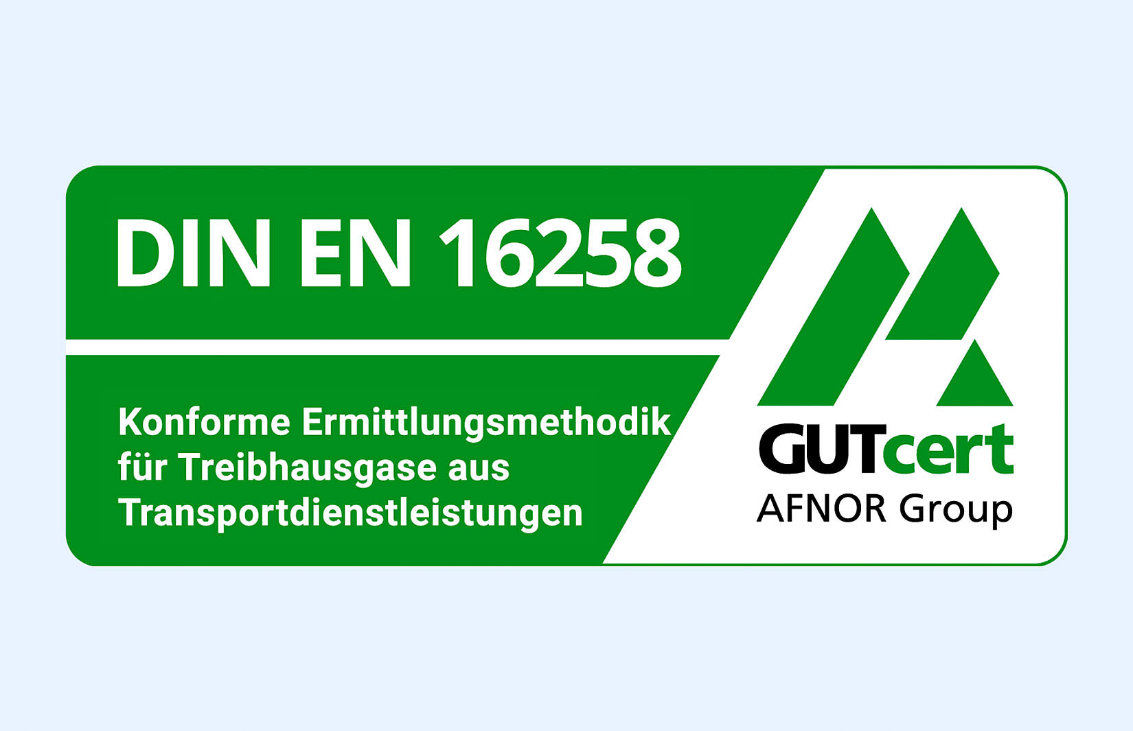 Abbildung Zertifizierung GutCert DIN EN 16258