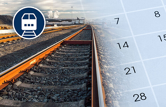 Änderung des Bahnfahrplans in Neuss