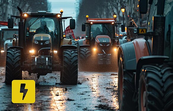 Update: Landwirtschaftliche Protestaktionen im Hafen von Antwerpen