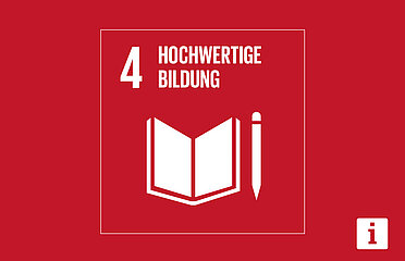 SDG 4 Grafik  Hochwertige Bildung