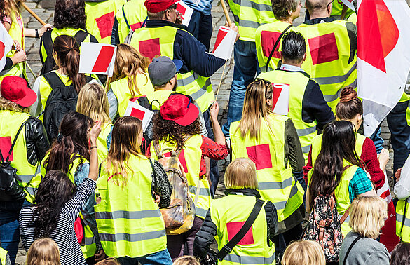 Warnstreik am Hamburger Hafen