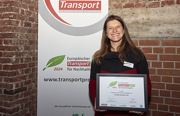 Europäischer Transportpreis für Nachhaltigkeit 2023: Sonderpreis für Contargo