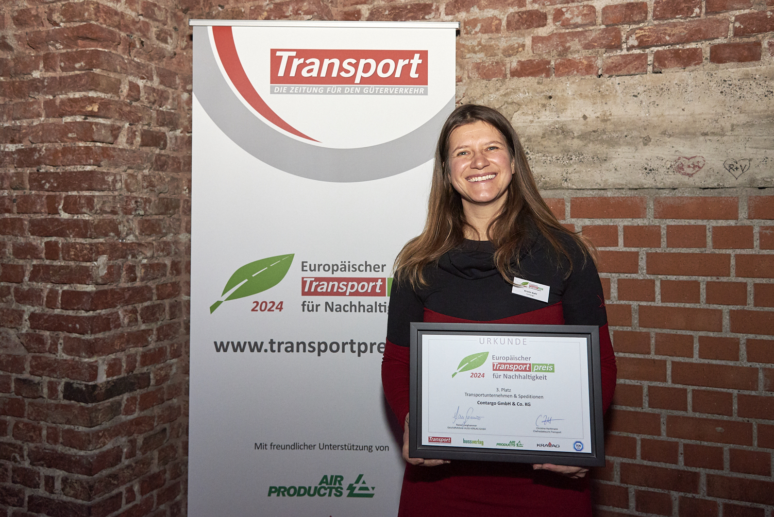 Europäischer Transportpreis für Nachhaltigkeit 2024: Sonderpreis für Contargo