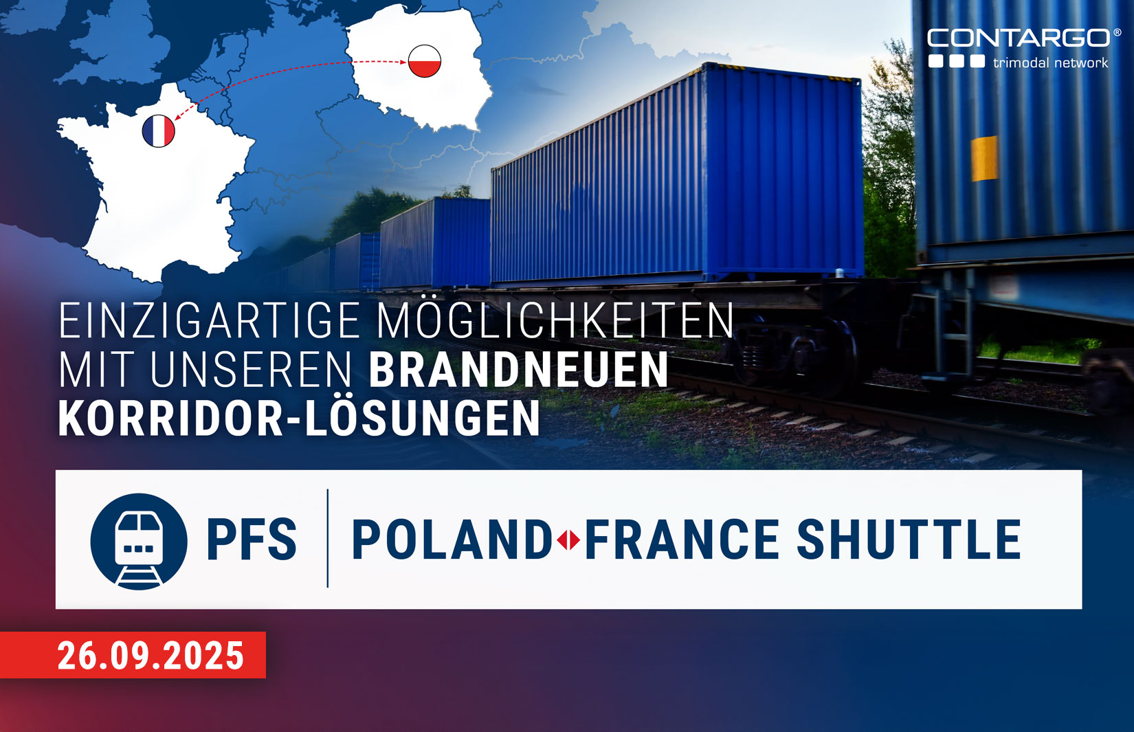Poland France Shuttle nimmt Betrieb auf