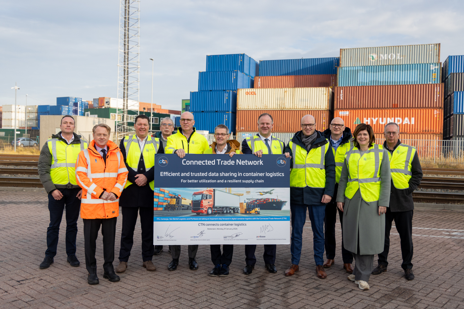 Offizieller Start: Contargo gehört zu den Erstunterzeichnern des Connected Trade Network