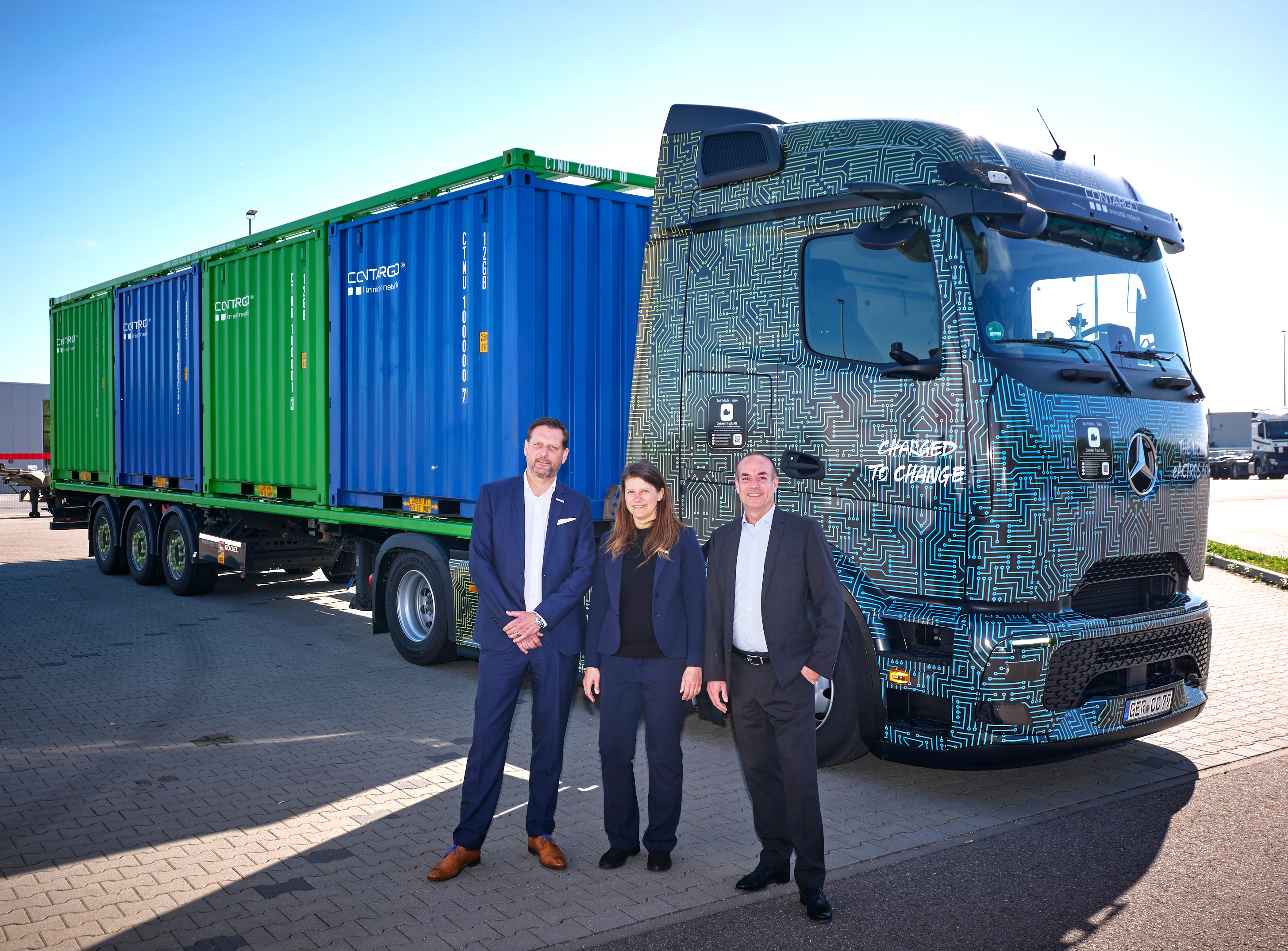 Contargo erhält erstes Mercedes-Benz eActros 600-Kundenfahrzeug